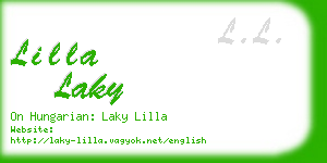 lilla laky business card